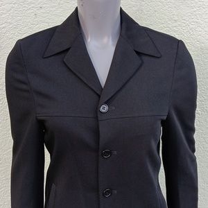RICHARD HARRIS NY/LONDON LADIES (4) BUTTON JET BLACK LUXURY BLAZER/JACKET